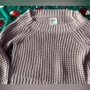 Abercrombie & Fitch Light Pink Crew Neck Sweater